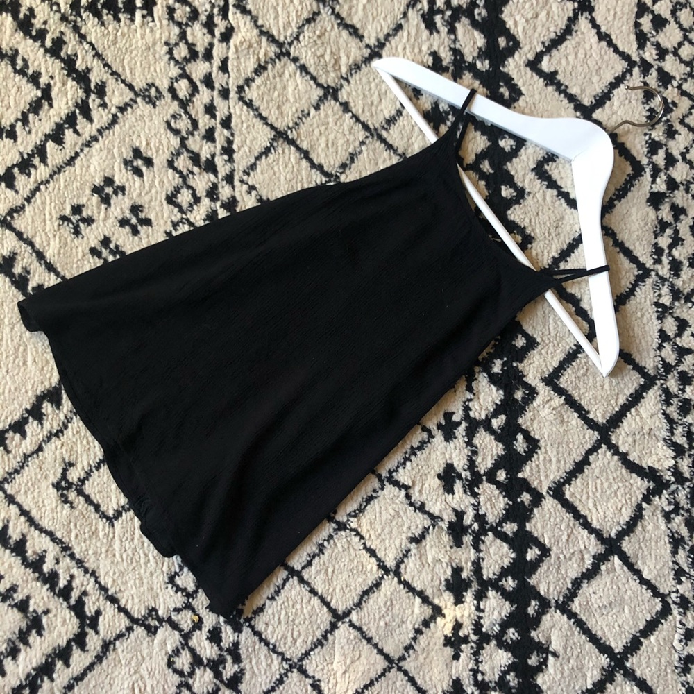 Ambiance Cropped High Neck Tank Top